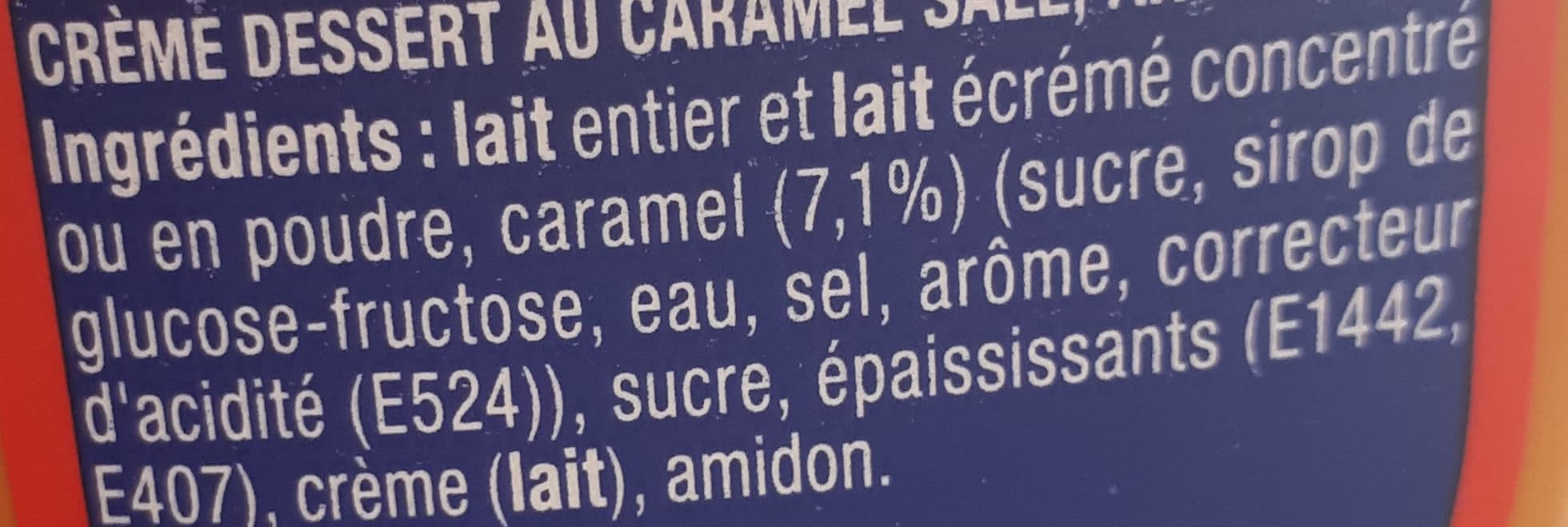 Danone Danette Caramel salé packshot