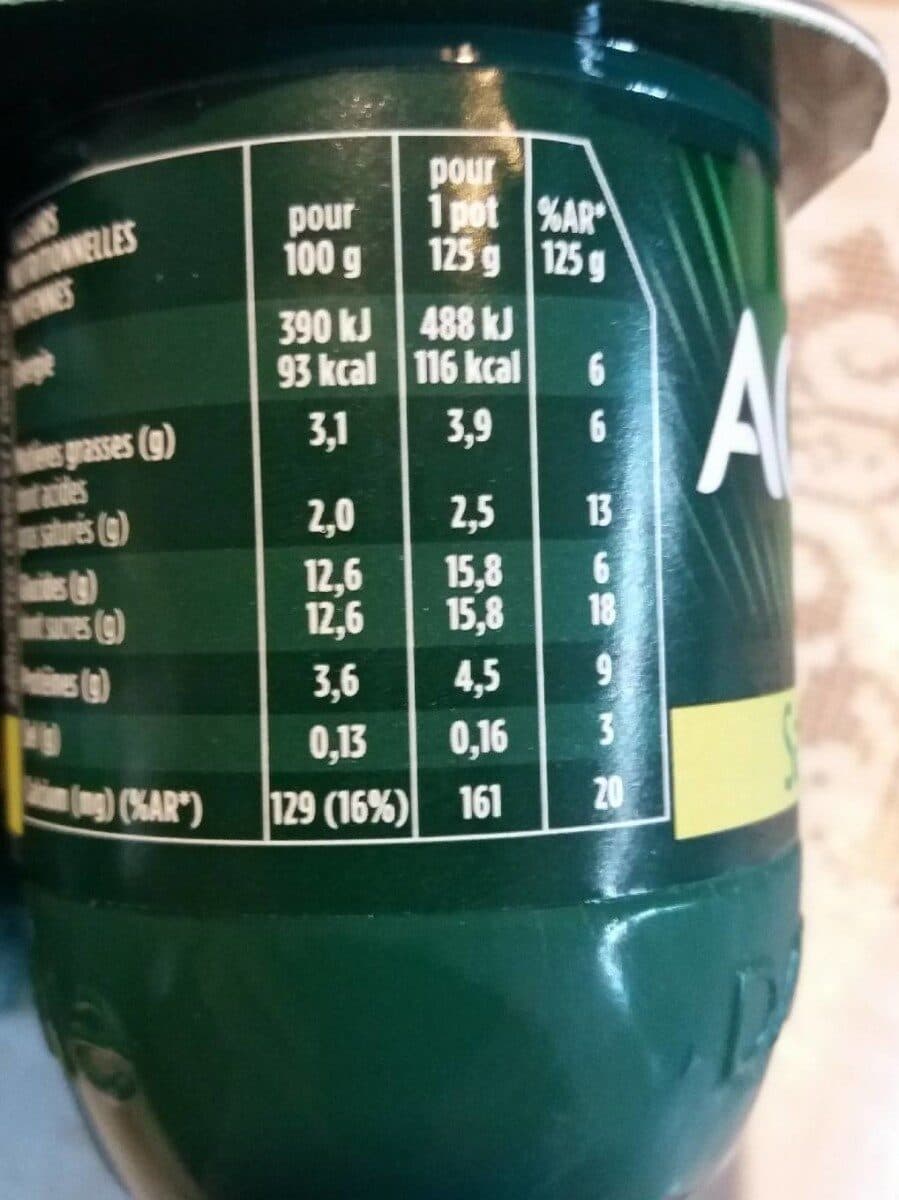 Activia Activia Citron packshot