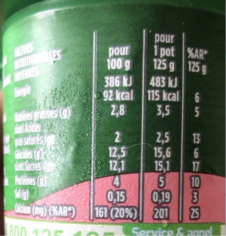 Activia Activia fruits 125 g x 4 rhubarbe packshot