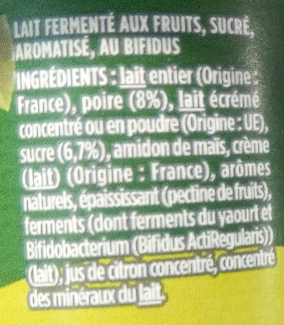 Activia Activia fruits 125 g x 4 poire packshot