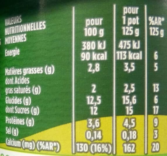 Activia Activia fruits 125 g x 4 poire packshot