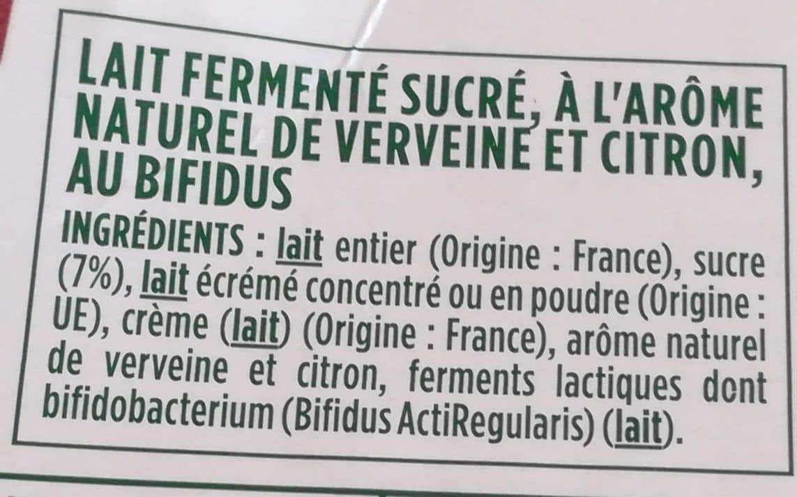 Activia Activia touche citron verveine packshot