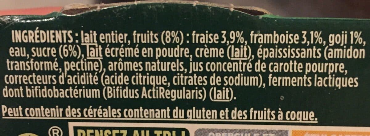 Activia Activia au bifidus - Fraise - framboise et goji packshot