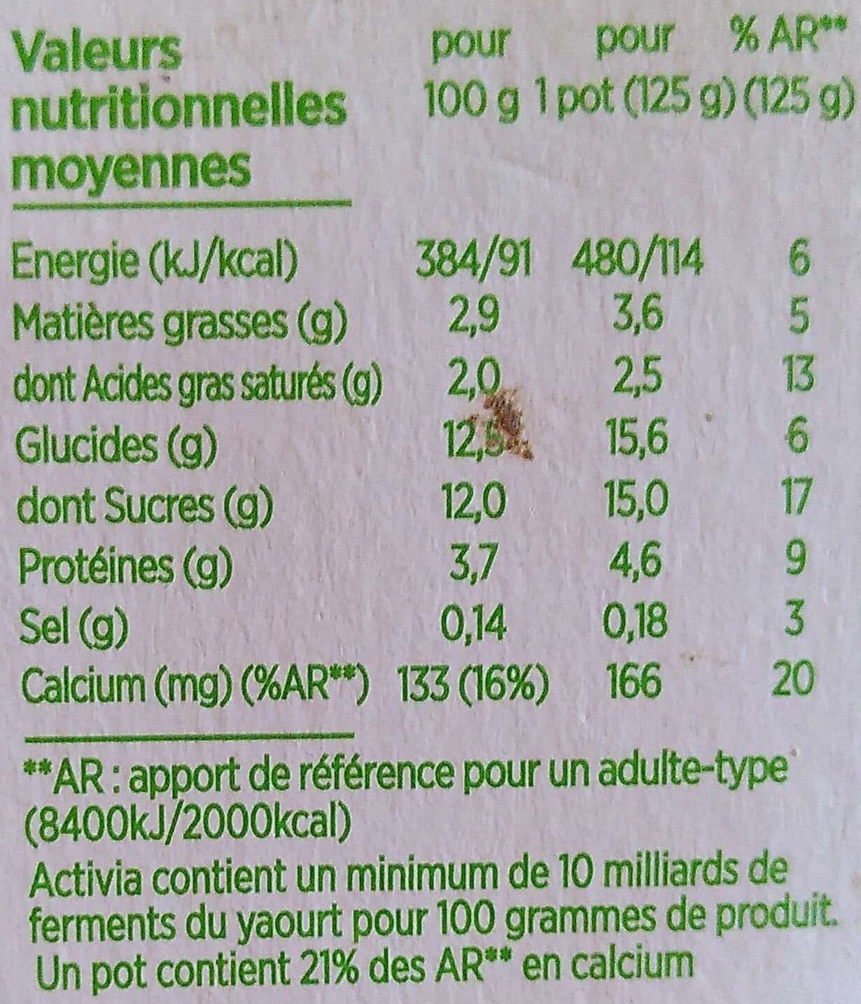 Activia Activia fruits mixes 125 g x 12 panache packshot
