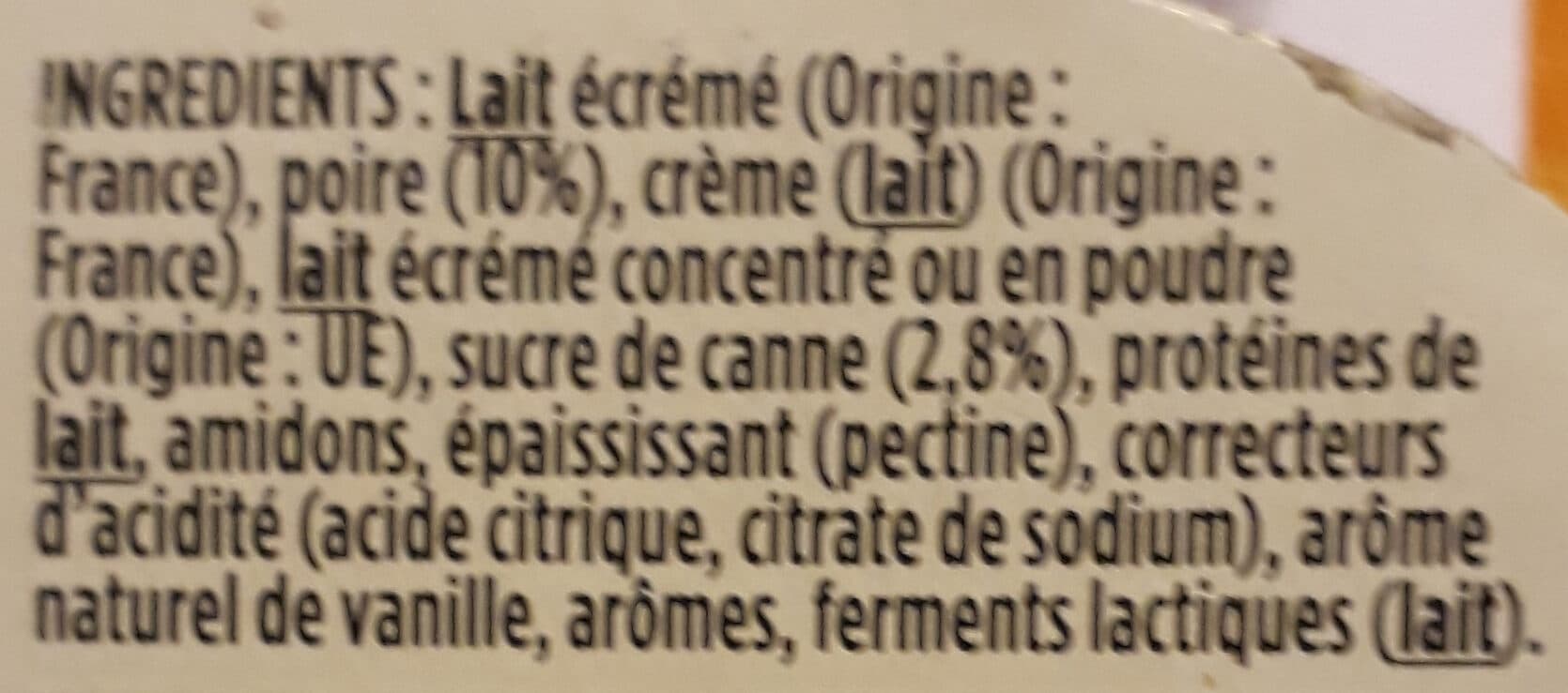 Danone Light & Free - Poire & Pointe de Vanille packshot