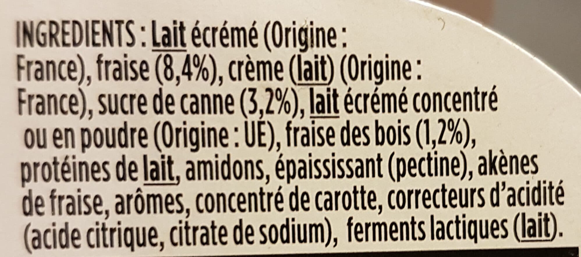 Danone Light & Free Fraise et fraise des bois packshot