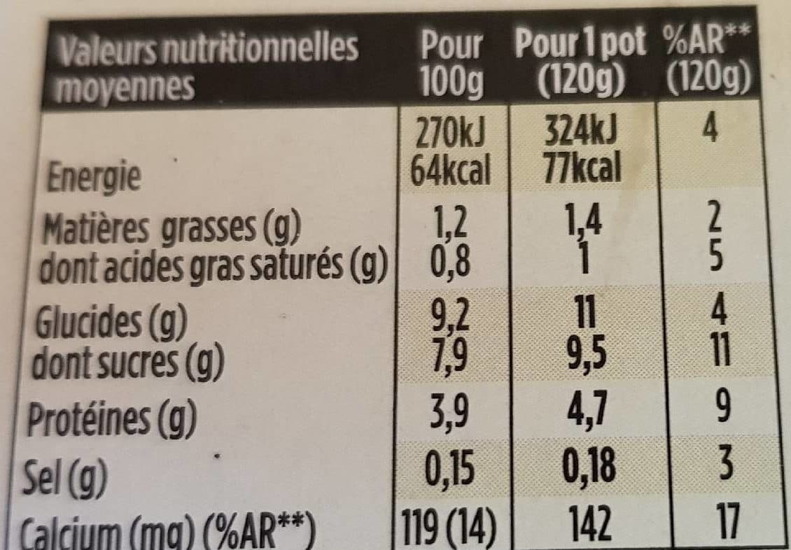 Danone Light & Free Poire & Pointe de Vanille packshot