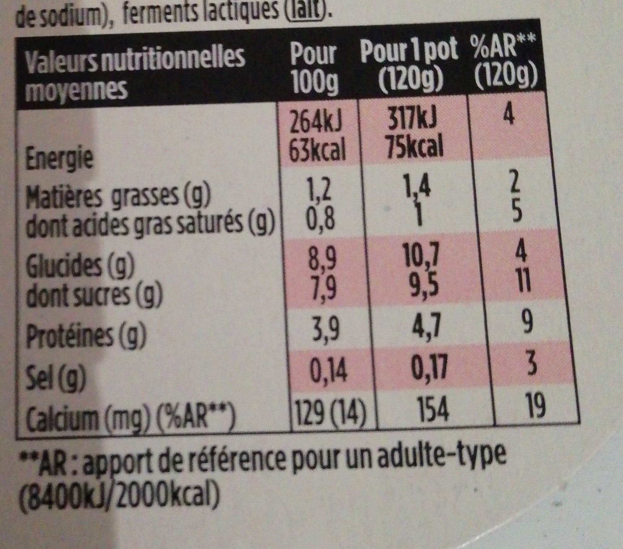 Danone Light & free fraise des bois 120 g x 4 packshot