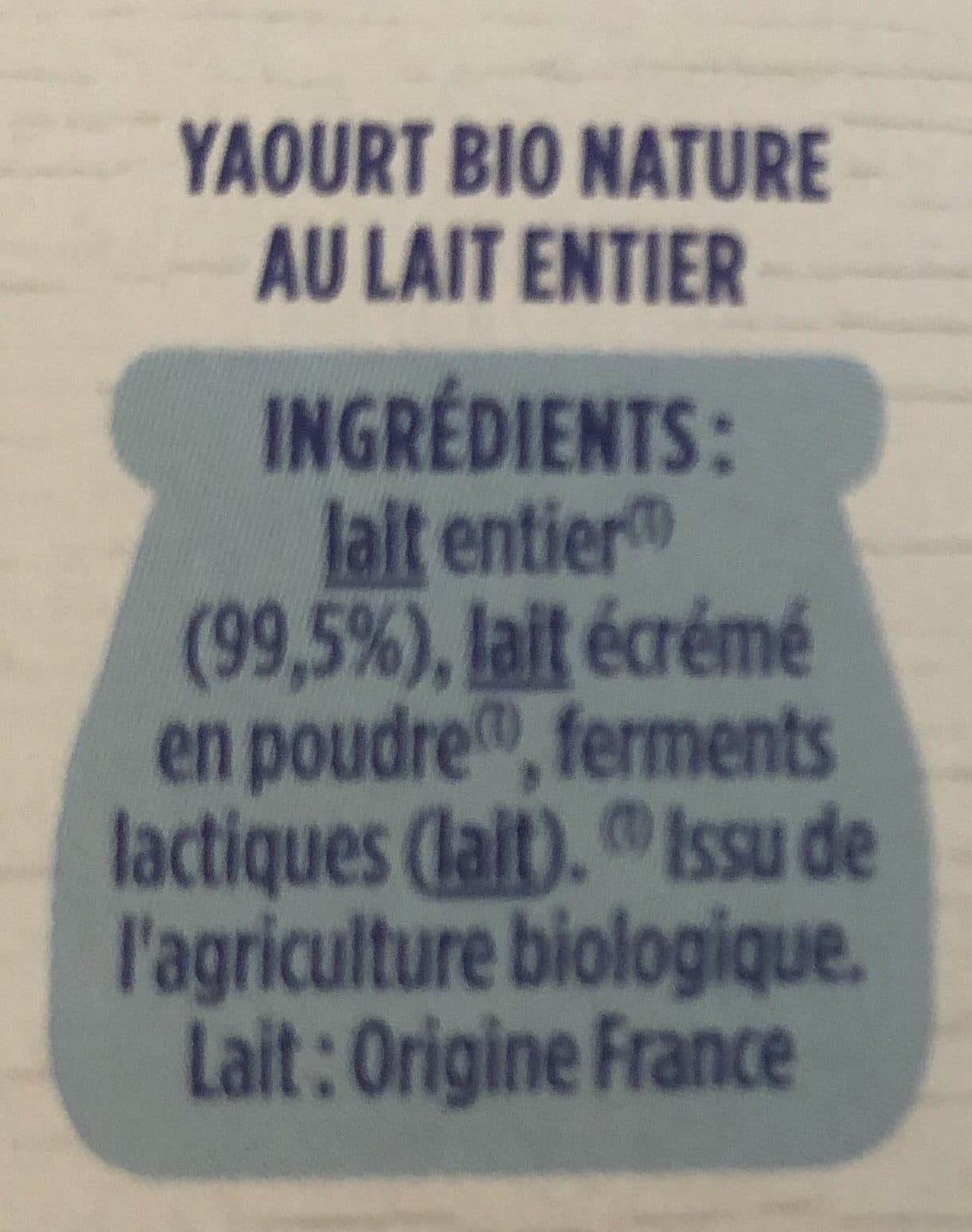 Danone Danone bio nature 125 g x 4 packshot