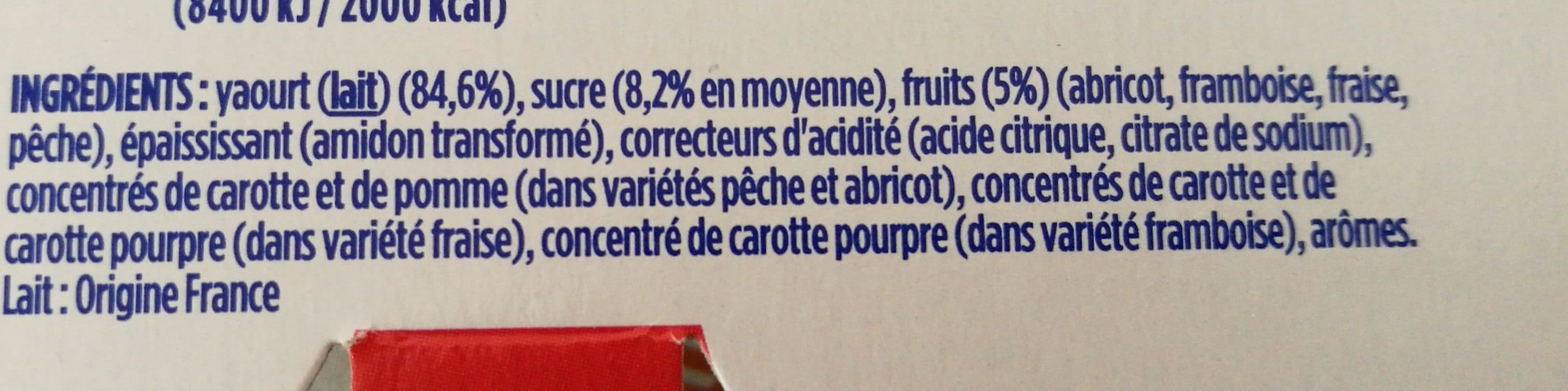Danone Velouté Fruix Fraise, Framboise, Pêche, Abricot packshot
