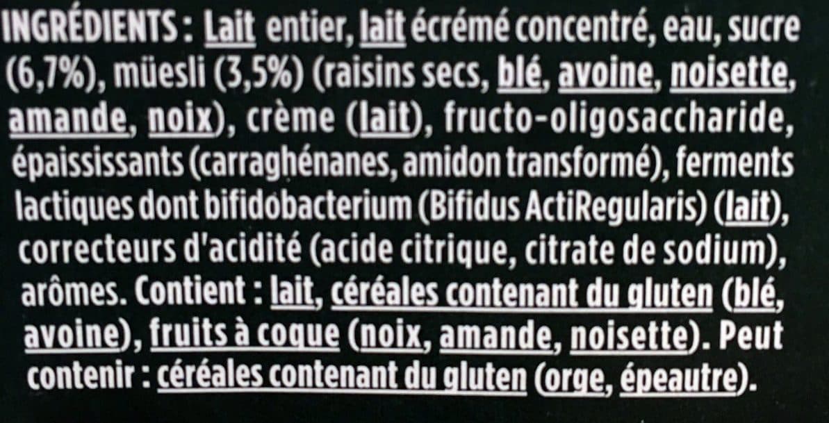 Activia Activia bifidus cereales quinoa muesli et noisette 120 g x 8 packshot