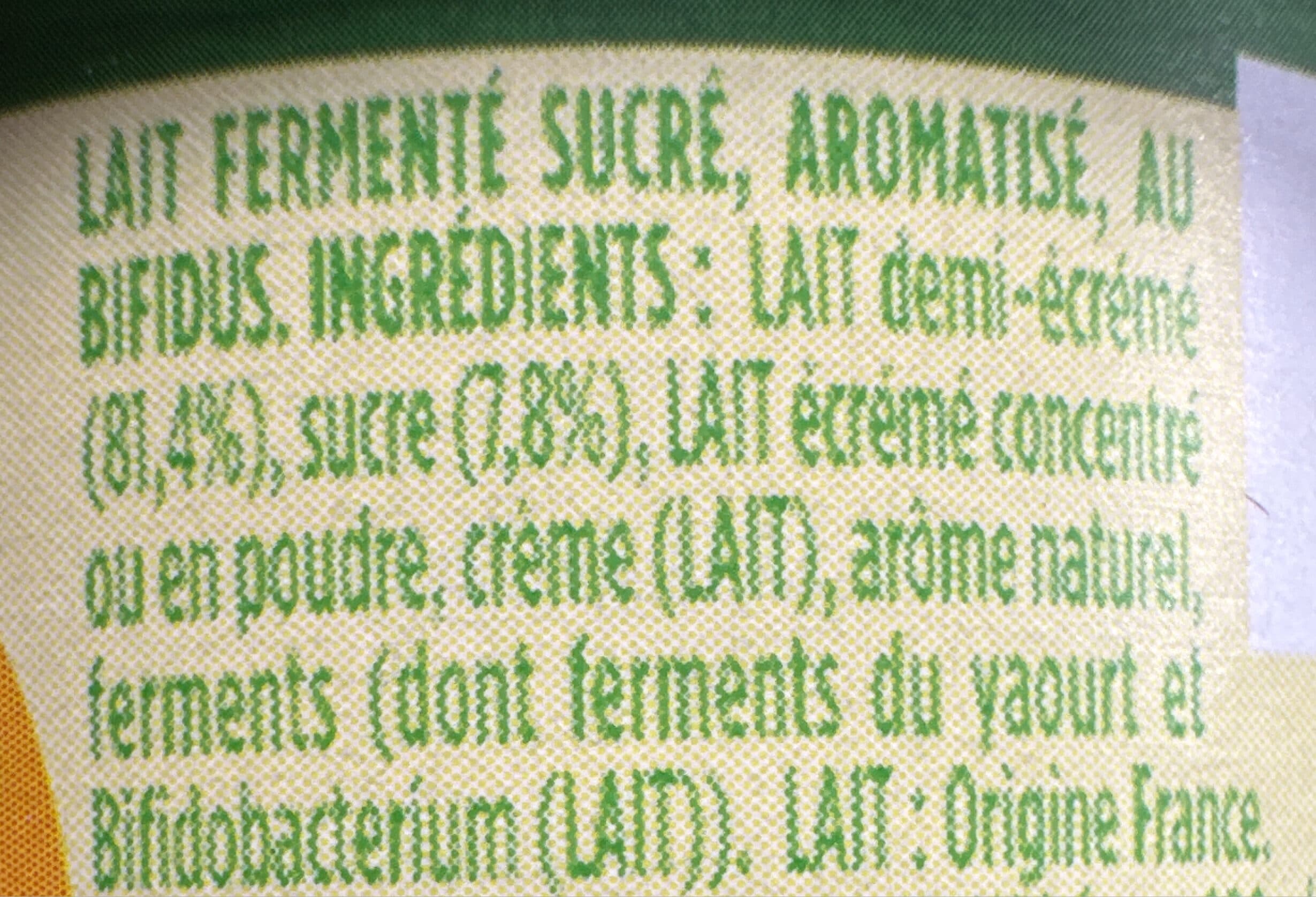 Danone Activia bifidus saveur citron packshot