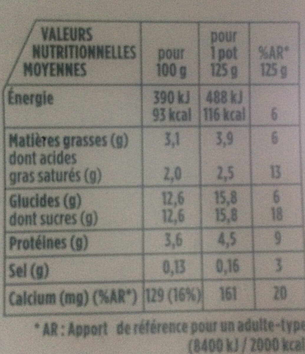 Activia Activia bifidus saveur vanille sans arome artificiel 125 g x 8 packshot
