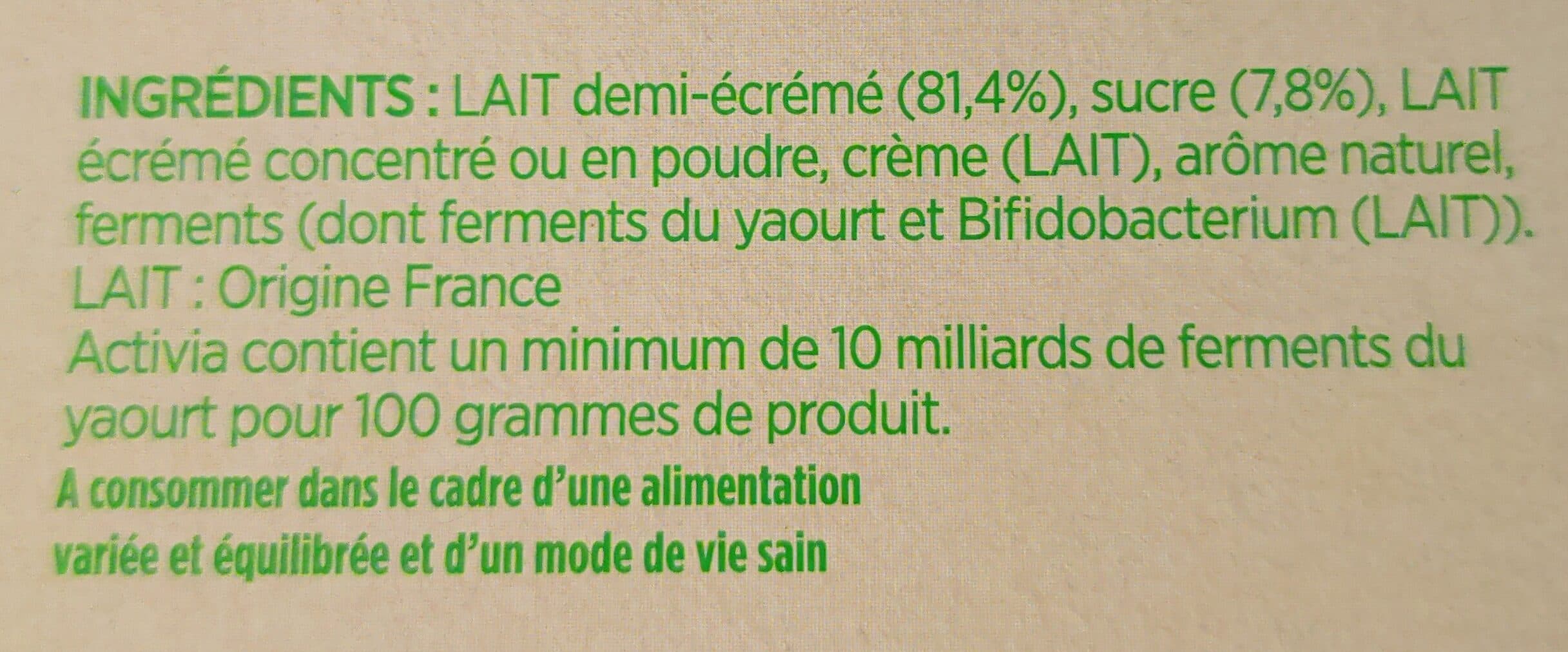 Activia Activia au bifidus saveur citron packshot