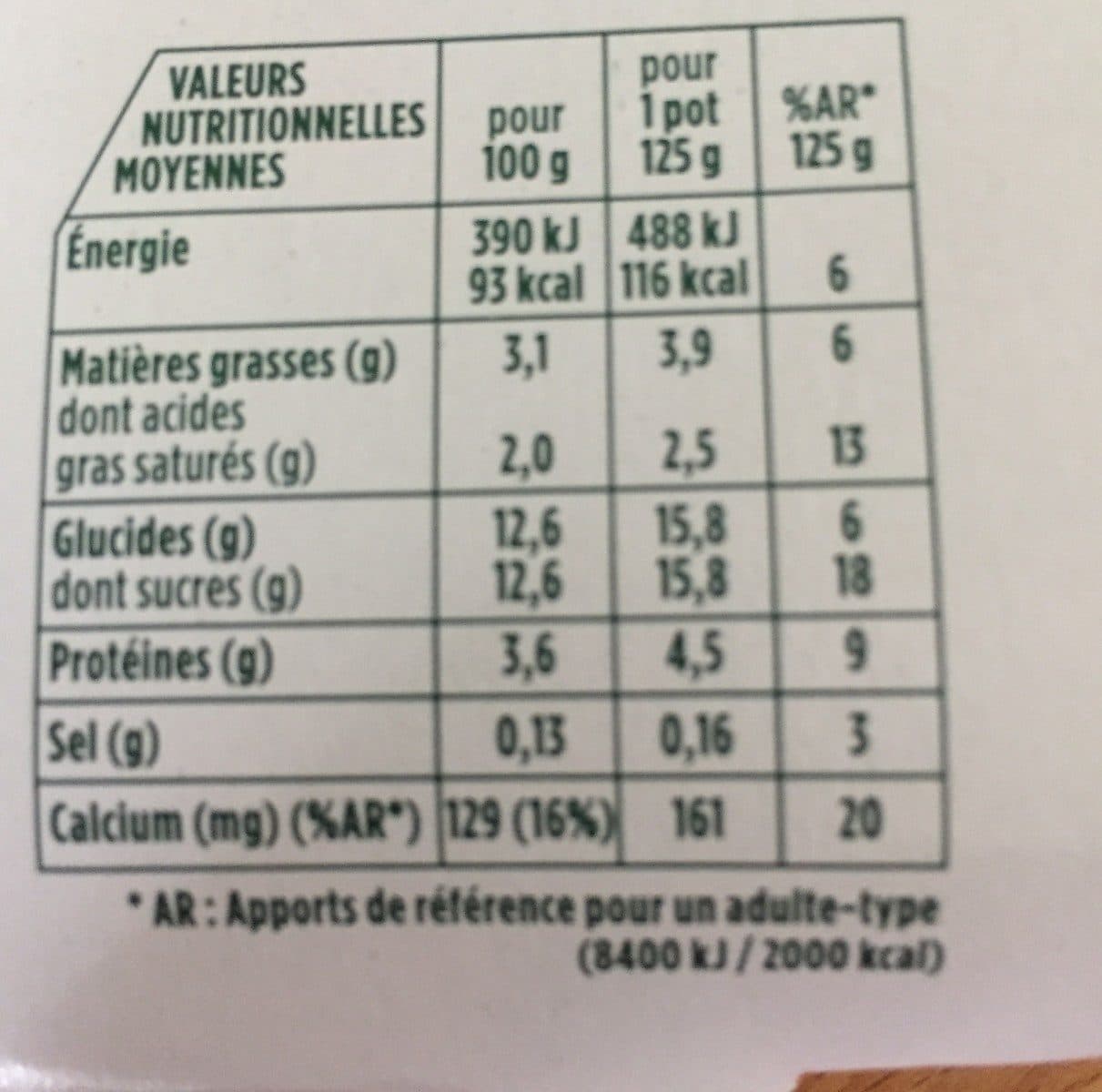 Activia Activia au bifidus saveur citron packshot