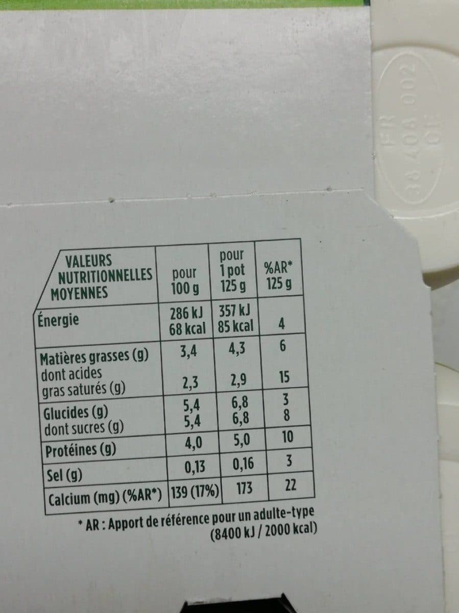 Activia Yaourt brassé nature Activia packshot