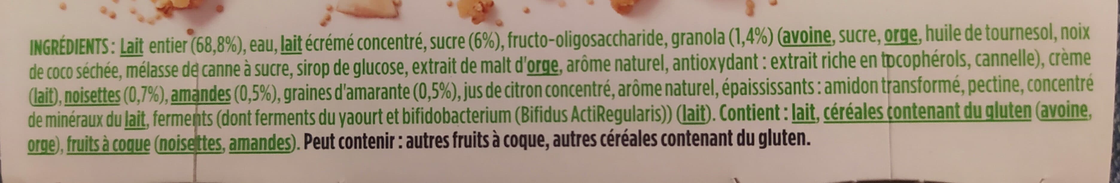 Activia Activia bifidus cereales granola amarante 120 g x 4 packshot