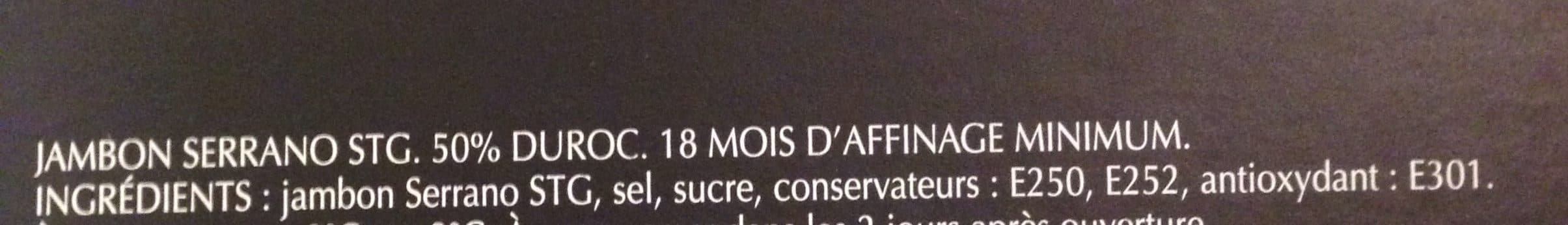 Labeyrie Jambon Serrano Grande Origine Affiné 18 Mois Minimum packshot