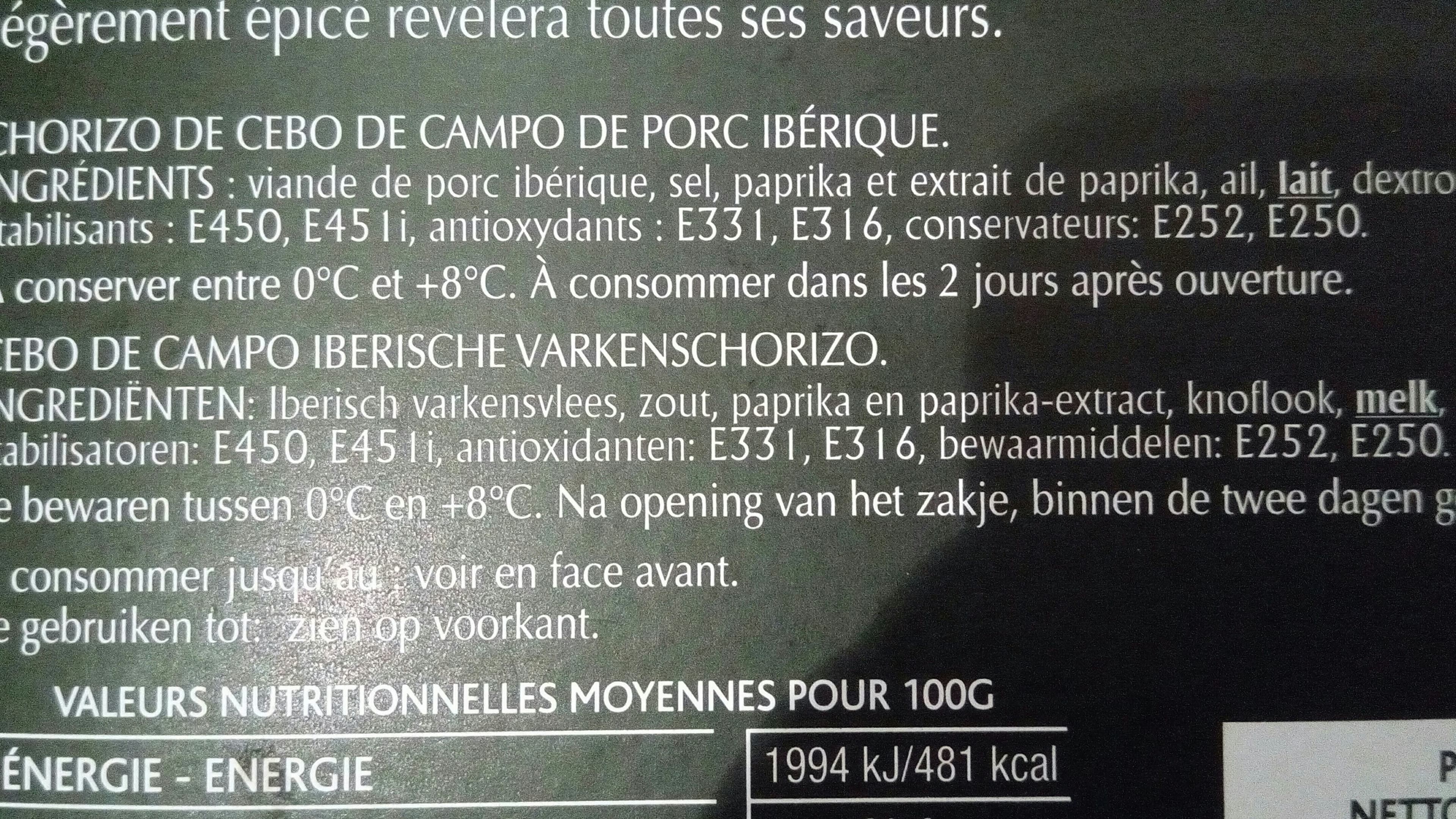 Labeyrie Chorizo Pata Negra packshot