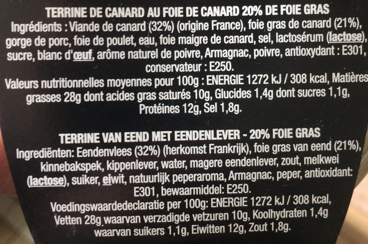 Labeyrie Terrine de canard packshot