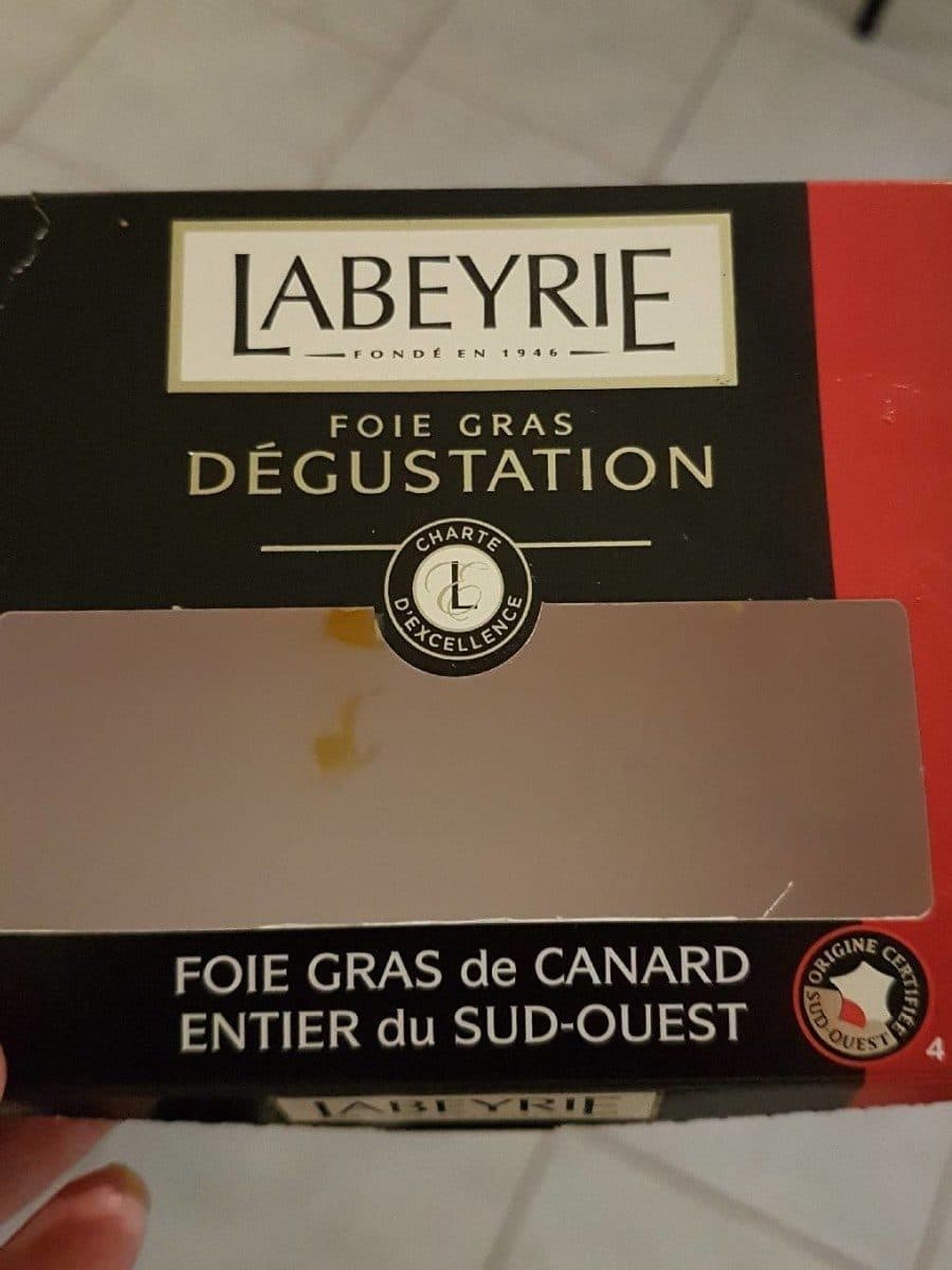 Labeyrie foie gras de canard entier du sud ouest packshot
