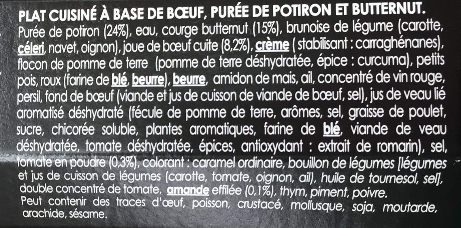 Labeyrie Parmentier de Bœuf (À la mousseline de potiron butternut parsemée d'amandes effilées) packshot