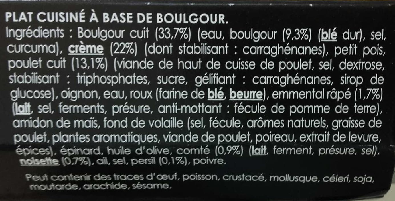 Labeyrie Boulgour et poulet packshot