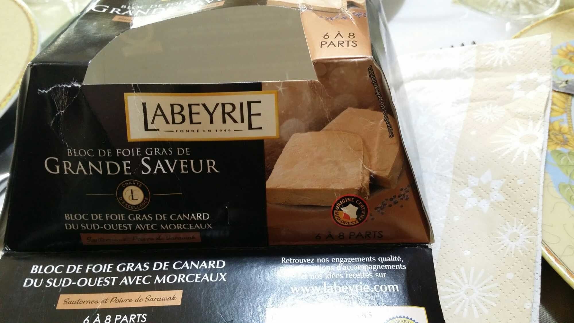 Labeyrie Bloc de foie gras de grande saveur packshot