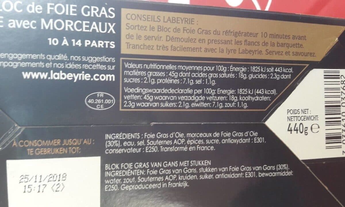 Labeyrie Foie gras packshot