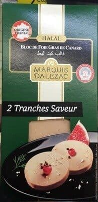 Marquis d'Alezac 2 Tranches Foie Gras de Canard Halal packshot
