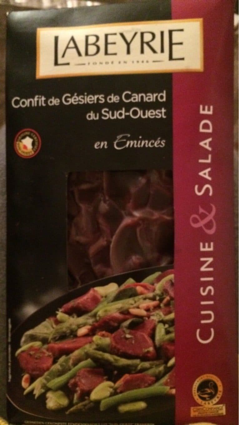 Labeyrie Gésiers de canard Emincés confits packshot