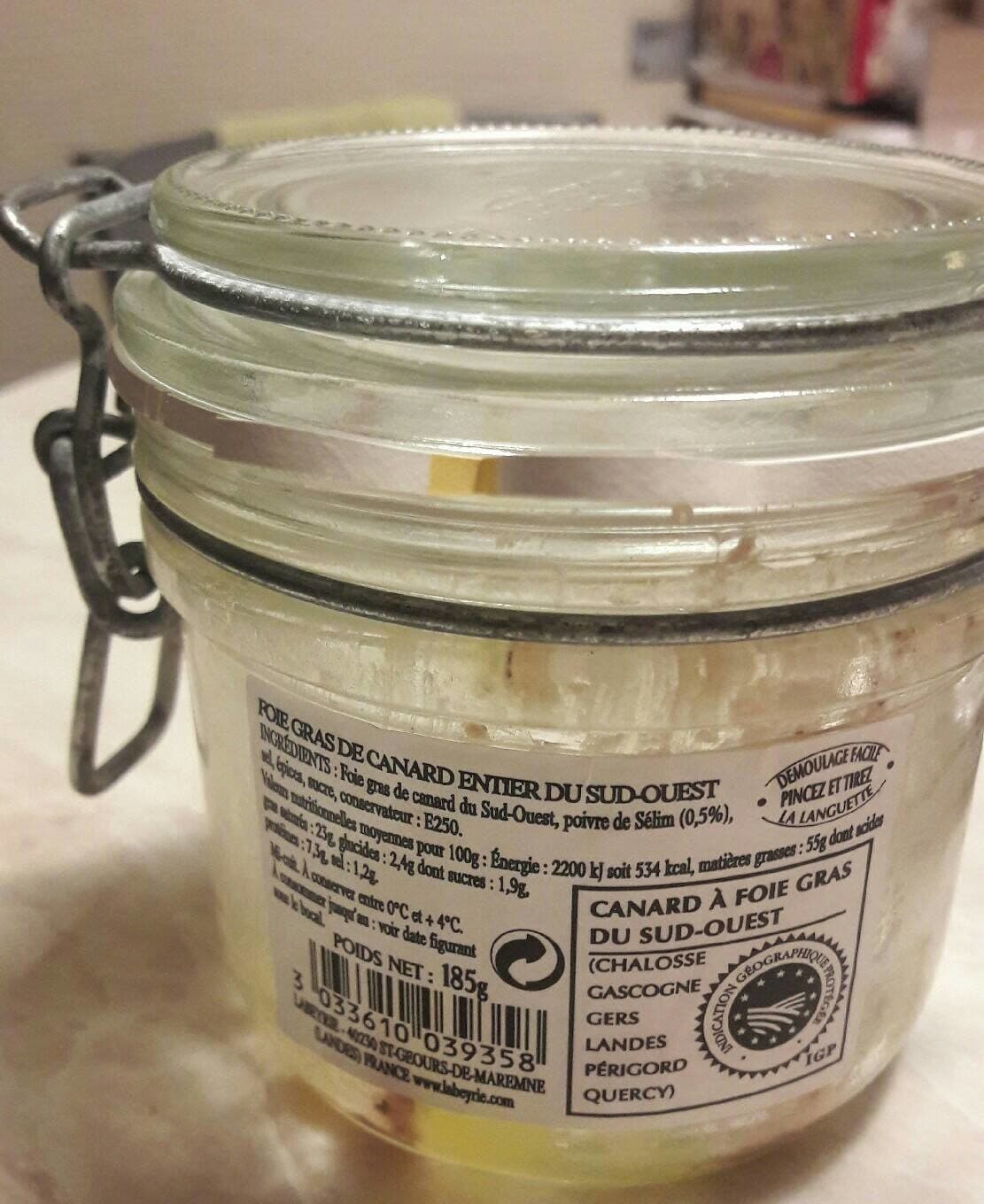 L'atelier Foie gras de canard entier du Sud Ouest Labeyrie packshot