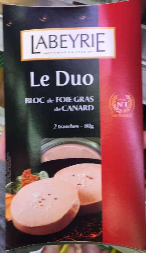 Labeyrie Le duo bloc de foie gras de pato packshot
