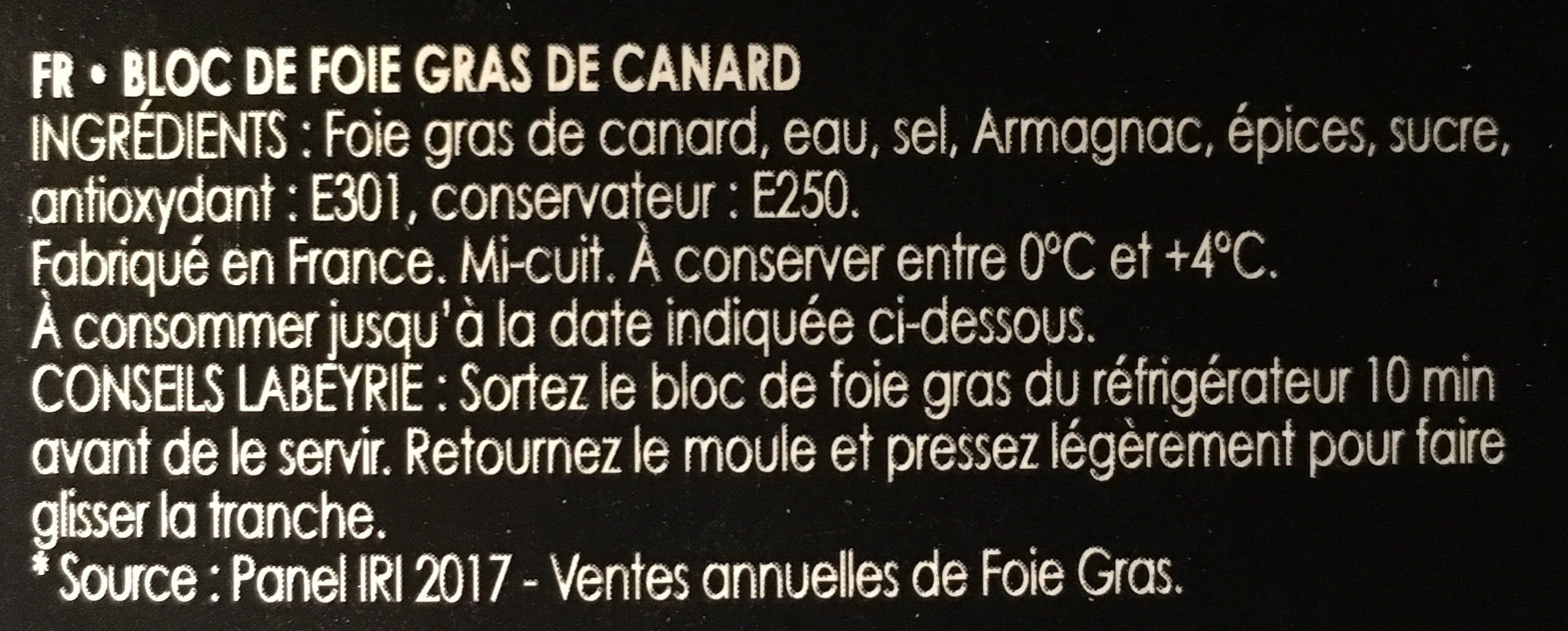 Labeyrie Le duo bloc de foie gras de pato packshot