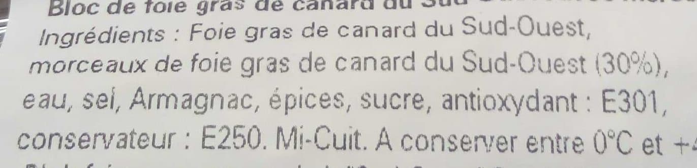 Labeyrie Bloc de foie gras de canard du Sud-Ouest avec morceaux packshot