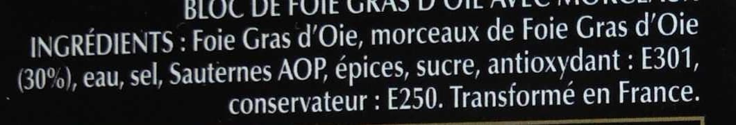 Labeyrie Bloc de foie gras d'oie avec morceaux packshot