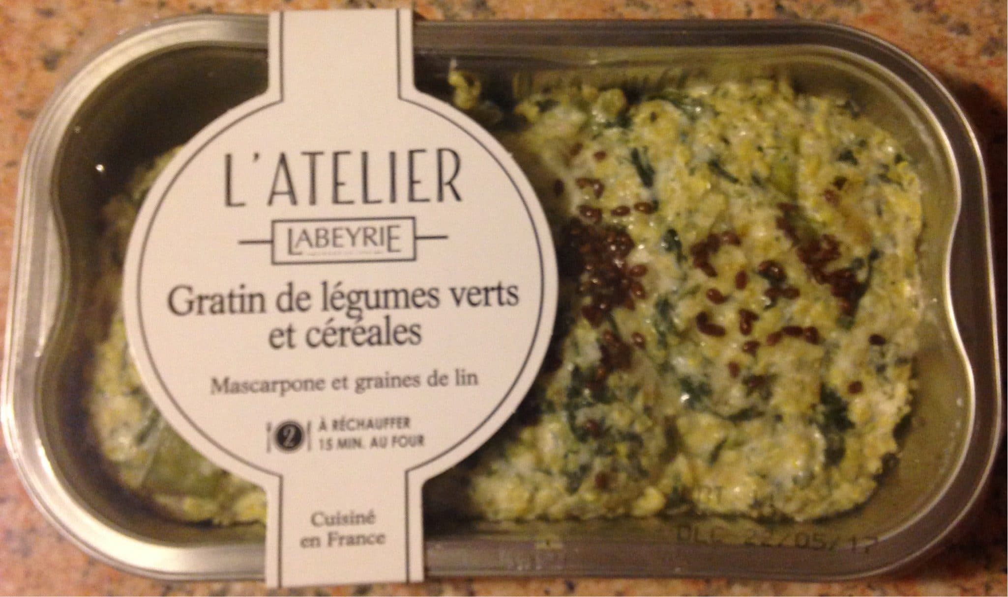 Labeyrie Gratin de legumes verts et cereales packshot