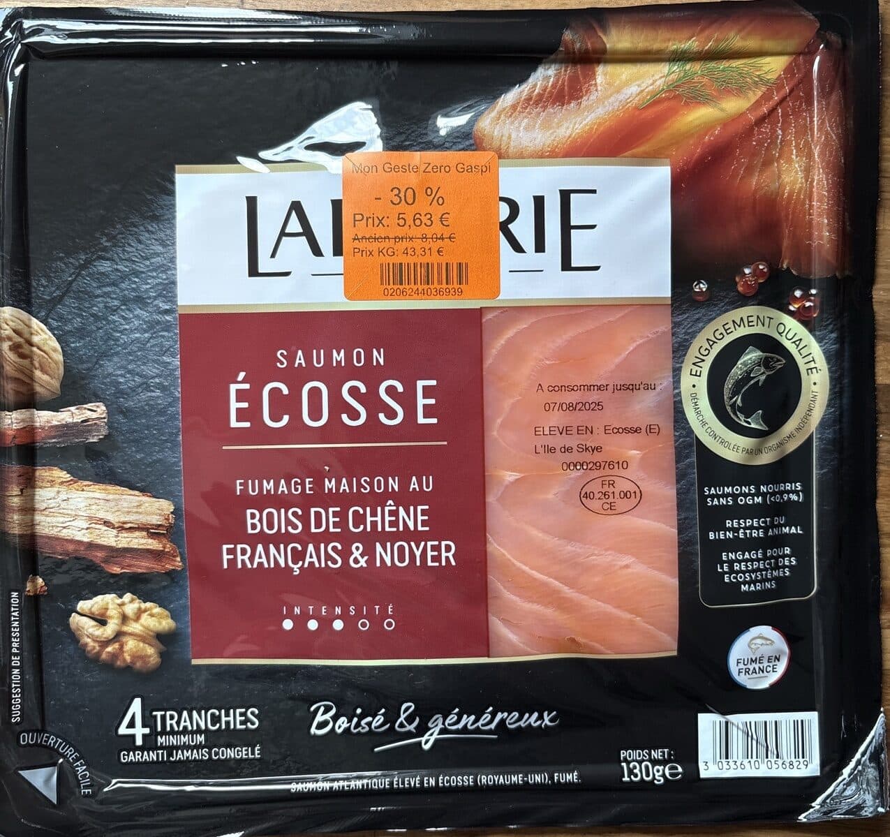 Labeyrie Saumon fumé d'Ecosse packshot