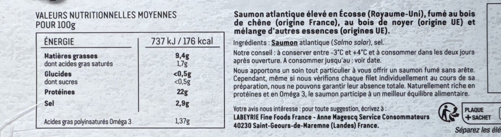 Labeyrie Saumon fumé d'Ecosse packshot