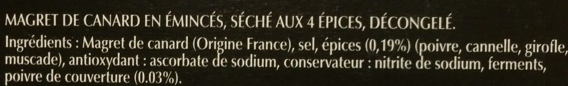 Labeyrie Magret de canard séché aux 4 epices en Emincés packshot
