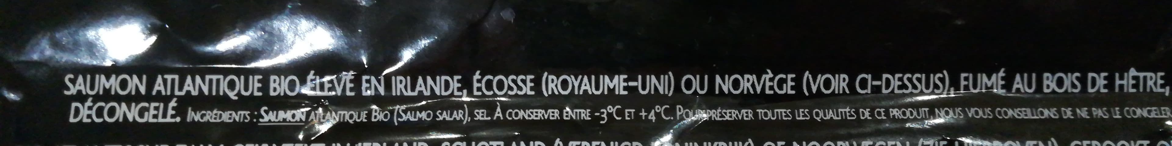 Labeyrie SAUMON ATLANTIQUE BIO FUME 4 TRANCHES packshot