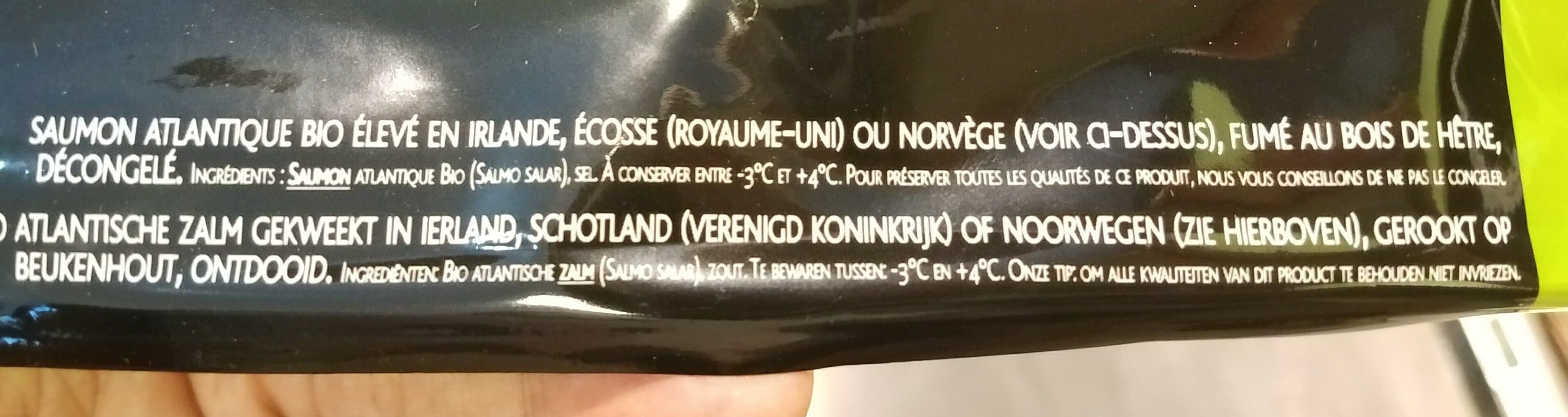 Labeyrie saumon fumé bio packshot