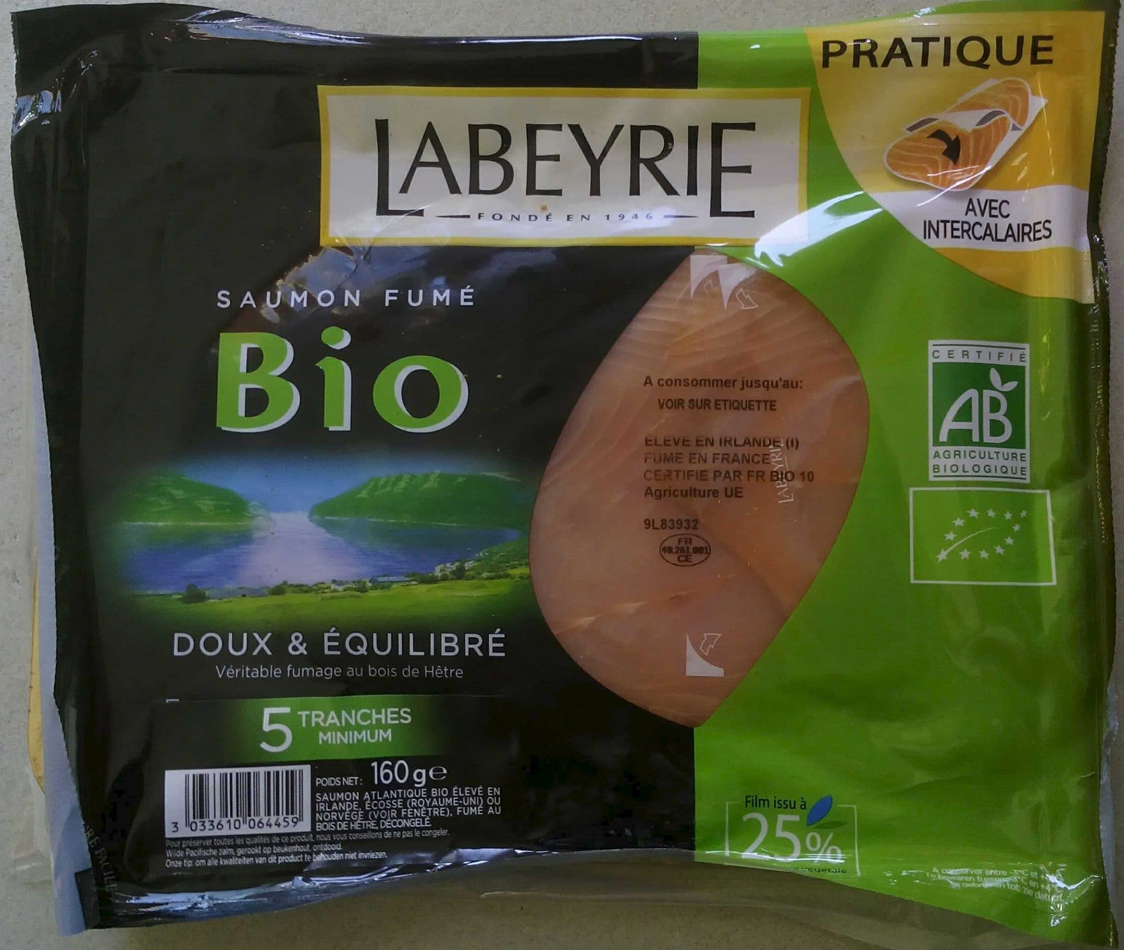 Labeyrie Saumon fumé Bio packshot