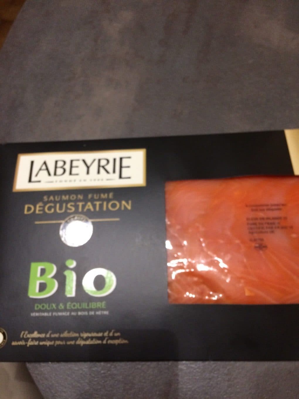 Labeyrie Saumon fume doux bio packshot