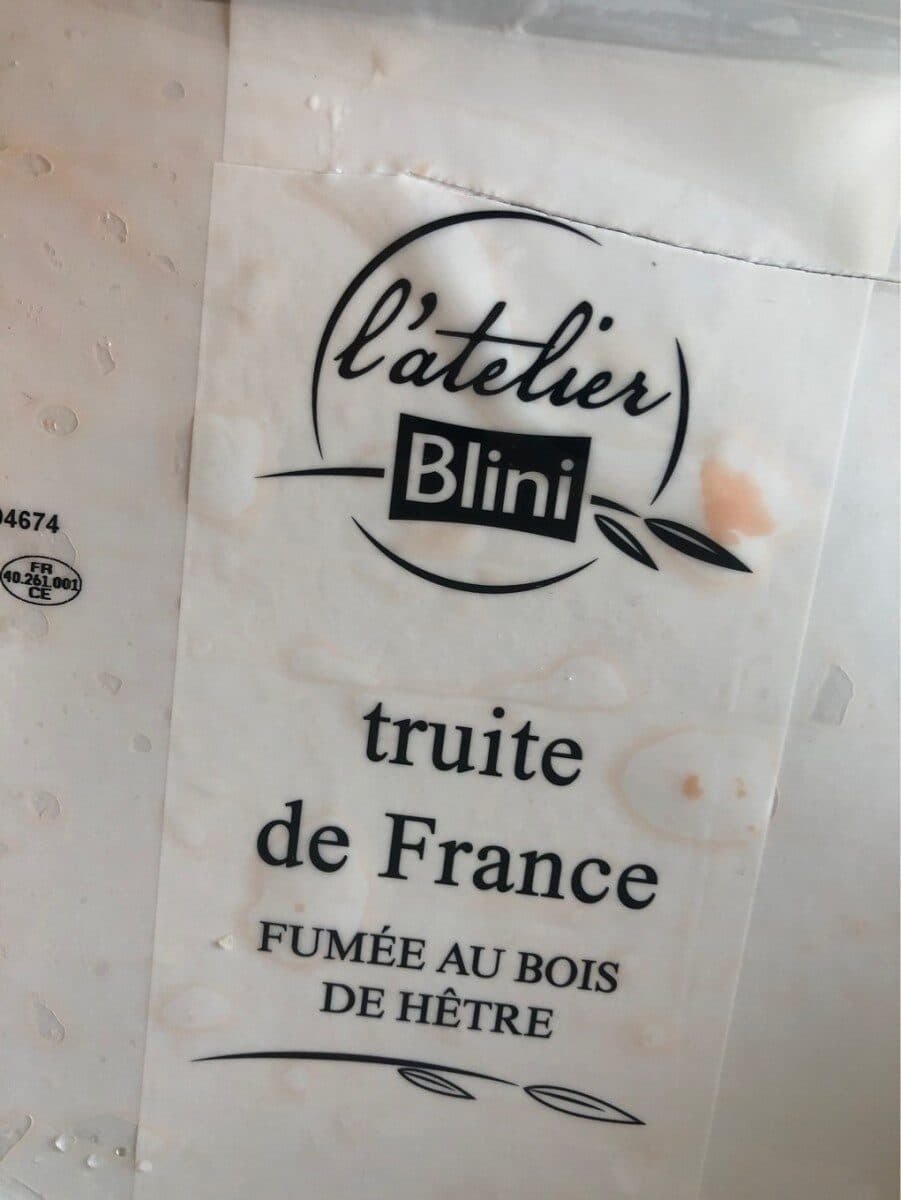 L'Atelier Blini Truite de france fumee packshot