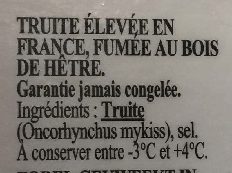 Labeyrie Truite fumée packshot