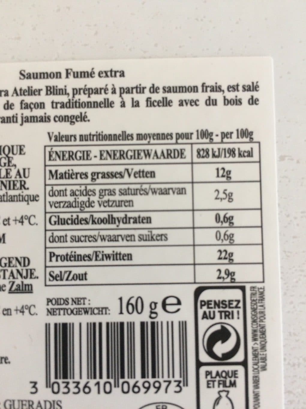 Blini Saumon fumé extra - L'Atelier Blini packshot
