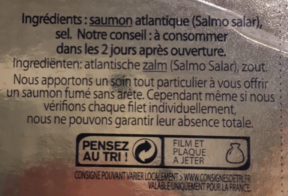 Labeyrie SAUMON ATLANTIQUE DE NORVEGE FUME 4 TRANCHES packshot