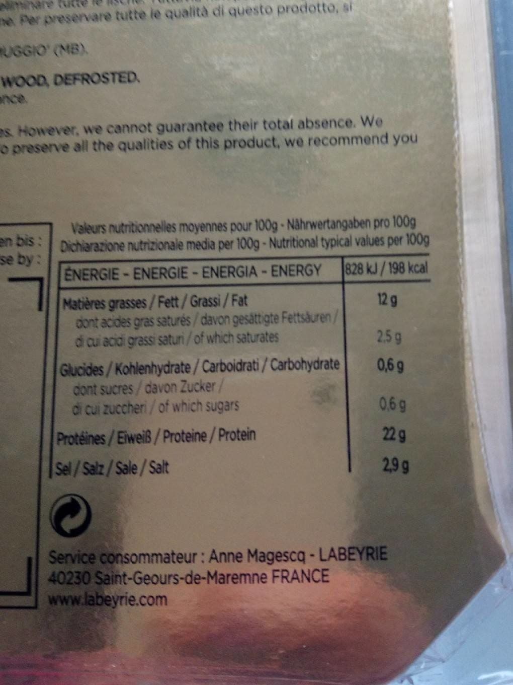Labeyrie Saumon Labeyrie packshot