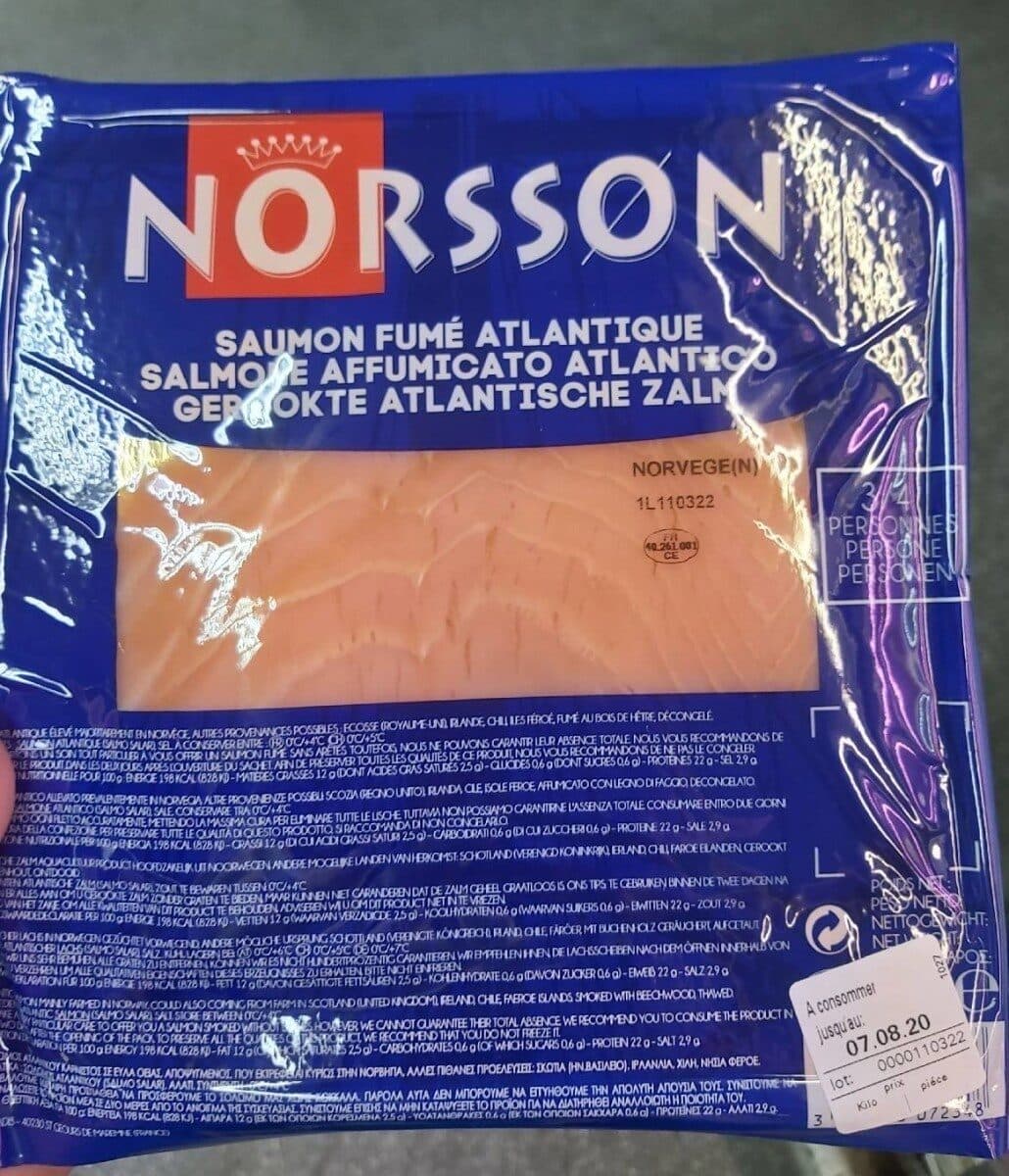 NORSSON Saumon Fumée Atlantique 100 Gr packshot